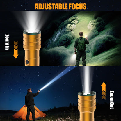 Rechargeable Flashlights High Lumens 100,000