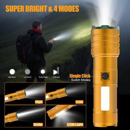 Rechargeable Flashlights High Lumens 100,000